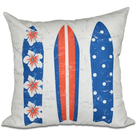 Simply Daisy 16" x 16" Triple Surf Geometric Print Pillow