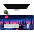 thumbnail image 4 of Sports Car Large Mouse Pad 31.5x11.8 Inches Magic Neon City Cartoon Car Pattern Printed Game Mouse Pad for Home Studio Keyboard Table Mat BDHYMN282, 4 of 6