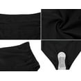 thumbnail image 5 of Firpearl Women Black Tummy Control Swim Shorts High Waisted Bikini Bottoms Shirred Bathing Suit Bottoms US6, 5 of 5