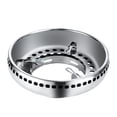 thumbnail image 1 of Weiweiguan 1pc Double Layer Stainless Steel Gas Stove Holder Windproof Stove Rack (Silver), 1 of 7