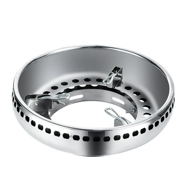 Weiweiguan Support de Cuisinière à Gaz en Acier Inoxydable à Double Couche, Coupe-Vent (Argent)