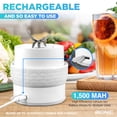 thumbnail image 3 of Bionic Blade Smoothie Blender Personal Portátil Recargable Blender Exprimidor de Proteínas Botella de Viaje Extra, 3 of 5
