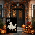 thumbnail image 4 of Halloween Garden Flag Funny Hen Boo Vertical Double Sided Flag Farmhouse Burlap Outdoor Yard Decorations 12.5x18 Inch, 4 of 6