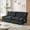 Black, variant on 80.5" Beige Loveseat Oversized Armless Velet Sofa with USB for Living Room Small Space