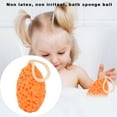 thumbnail image 4 of Bath Sponge, Increase Flexibility Baby Bath Scrubber Rich In Bubbles  For Home Orange, 4 of 8