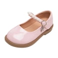 thumbnail image 3 of Miaoju Girls Dress Shoes-Mary Jane Shoes for Girls Low Heel Princess Hook and Loop Dress Shoes Party Wedding Flats for Little/Big Kids, 3 of 7