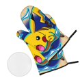 thumbnail image 3 of Cute Cartoon Oven Mitts Pot Holders Set Non-Slip Cooking Kitchen Gloves Washable Heat Resistant Oven Gloves For Microwave Bbq Baking Grilling-Kitchen Accessories, 3 of 5