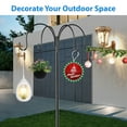 thumbnail image 6 of 4-Hooks Shepherds Hooks for Outdoor, 88" Heavy Duty Bird Feeder Pole with 5 Prongs Base, Adjustable Garden Hook for Hanging Solar Light, Lanterns, Plant, 6 of 8