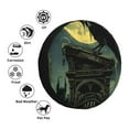 thumbnail image 4 of Fotbe MoonNight Sky Crow Funda de Llanta de Repuesto con Estampado, Engrosada, Ajuste Universal para Jeep, Remolque, RV, SUV, Camión-14 inch, 4 of 6