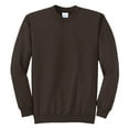 thumbnail image 5 of Yellow Rooster Men's Core Fleece Classic Crewneck Sweatshirt Dark Chocolate Brown 2XL, 5 of 6