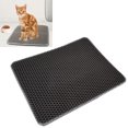 thumbnail image 4 of Cat Litter Pad, Easy Clean EVA Less Waste Cat Litter Mat Anti Slip Scatter Control  For Cat Litter Box Black,Grey, 4 of 8