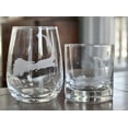 Cape Cod Map Stemless Wine Glasses Set of 2