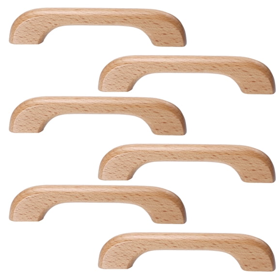 Yongwei Wooden Cabinet Handles Drawer: 6 Vintage Door Pulls Knobs 96mm
