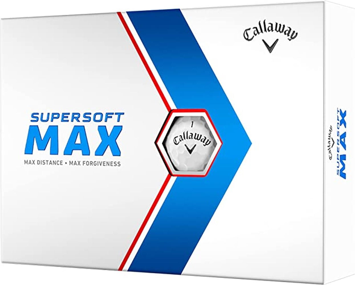 (4 pack) Callaway Golf 2023 SuperSoft MAX Golf Balls 12-pack, White
