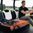 thumbnail image 5 of Pzuqiu Golf Cart Seat Cover, Compatible with Sports, Suitable for Club Car Universal, Tropical Sunset Pattern, 5 of 9