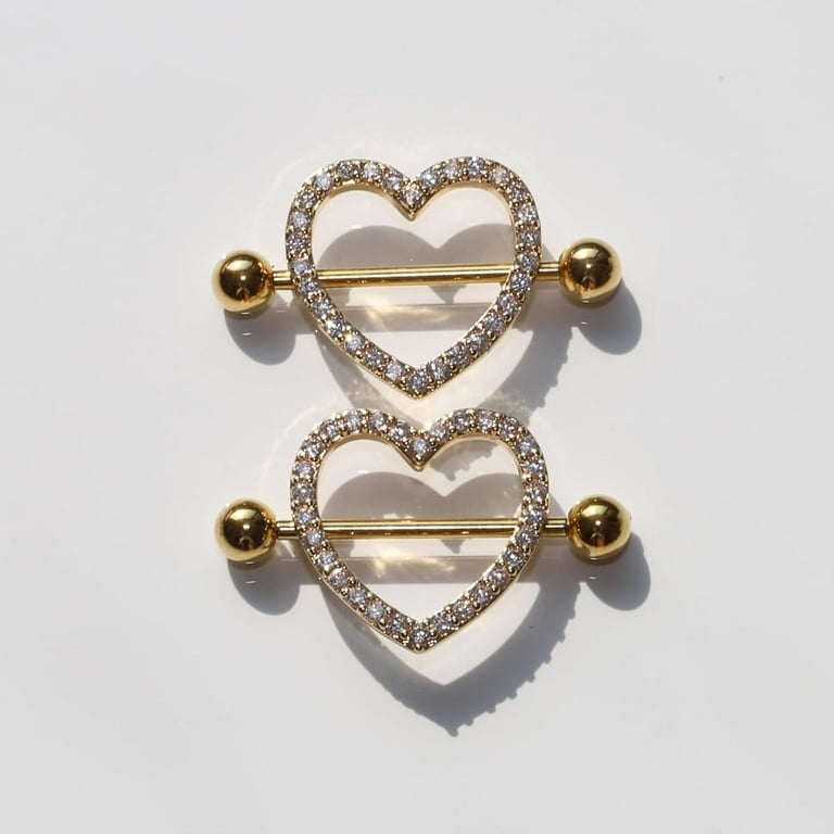 Nipple Piercing Jewelry 14G Stainless Steel Nipple Rings Heart Butterfly  Flower Bow Nipple Barbells - Walmart.com