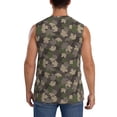 thumbnail image 4 of Balery Camouflage maple Camisetas sin mangas para hombre, absorbe la humedad y protege contra el mal olor.-3X-Large, 4 of 7