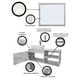 thumbnail image 4 of Gabinete De Baño Con Lavabo Y Espejo Decorativo Minimalista MARBELLA, 4 of 6