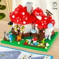 thumbnail image 4 of SKQIT Mushroom House Building Set, Creative Mushroom Garden Model Kits for Adults, 1346PCS Micro Bricks Collectible Ideals Gifts for Teens 14+, 4 of 6
