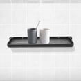 thumbnail image 4 of RUNROTOO Moisture Resistant Bathroom Wall Organizer Homeowners Washroom Storage Rack 1Set 15.7X5.3X1In, 4 of 8