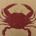 thumbnail image 6 of Tan Brown Distressed Crab Throw Pillow, 6 of 8