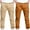 Orange, variant on Bnwani Toddler Cargo Pants Sports Casual Stretch Elastic Waist Joggers Solid with Pockets Pant Beige 2 Pack