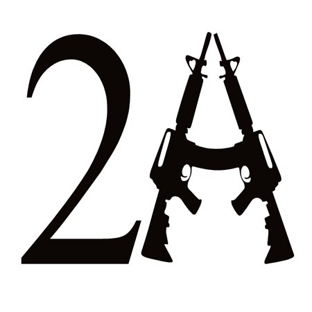 Second Amendment Guns Window Decal -  Second Amendment Guns Window Sticker - 7504