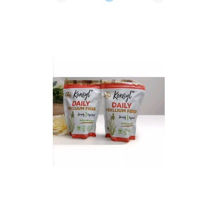 Konsyl Daily Psyllium Fiber 12.7oz/360g Gusset Bag Gluten Free , Ex:7/25 Pack 2