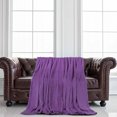 thumbnail image 3 of REGALWOVEN Fuzzy Plush Flannel Fleece Throw Blanket, Twin Dark Purple, 3 of 8