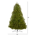 thumbnail image 2 of Nearly Natural Clear Prelit LED Green Decorated Spruce Christmas Tree, 7', 2 of 9