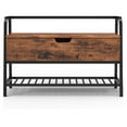 thumbnail image 2 of Banc de Rangement d'Entrée, Banc à Chaussures en Bois Étagère à Chaussures Vintage avec Boîte de Rangement à Dessus Relevable, 2 of 5