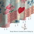 thumbnail image 6 of Pioneer Flower Floral Print Pattern Shower Curtain 84"x72", Bathroom Decorative Shower Curtain Set with 12 Hooks, Waterproof Washable, 6 of 6