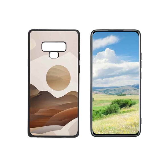 Abstract-landscape-7 Phone Case, Degined for Samsung Galaxy Note 9 Case Men Women, Flexible Silicone Shockproof Case for Samsung Galaxy Note 9
