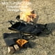 thumbnail image 1 of Colchoneta ignífuga para acampar al aire libre y bolsa de transporte de leña | Aislamiento de silicona y fibra de vidrio | Alta resistencia al calor 500 °C | Organizador de herramientas de barbacoa, 1 of 9