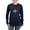 Navy, variant on CafePress - Dominican Heart Women's Long Sleeve Dark T Shirt - Women's Long Sleeve Graphic Tee Casual Fit