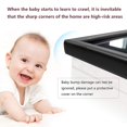 thumbnail image 6 of 16.4ft Baby Furniture Edge and Corner Guards, Rubber Protective Foam Cushion, Table Bumper with 3M Adhesive Tape for Table Desk, Black, 6 of 8