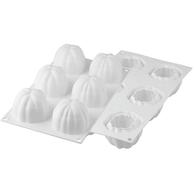 Silikomart Bloom 120" Silicone Mold with 6 Cavities, Each 2.67 Inch Diameter x 2.04 Inch High