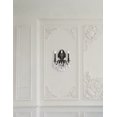 thumbnail image 2 of Elegant Lighting Monarch Traditional 3 Light E12 Crystal Royal Cut Dark Bronze Wall Sconce, 2 of 8