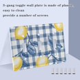 thumbnail image 3 of Yayeee Toggle Light Switch Wall Plate 2-Gang 4.56"x4.48" Decorative Outlet Cover, Light Lemon, 3 of 7
