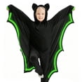 thumbnail image 5 of Ruyang Kids Boys Girls Hooded Jumpsuit Bat Wing Zip Up Halloween Outfit Autumn Holiday Party Dress Up Clothing 3-14 Years, 5 of 6