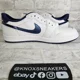 thumbnail image 5 of N I-K-E A i r-Jor-dan 1 Low 85 Metallic Blue White FB9933-141 Men's Size 13, 5 of 6