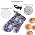 thumbnail image 3 of Cauagu Purple Marble Texture Print Oven Mitts and Pot Holders 4 pcs Set,Extra Thicken Long Kitchen Oven Glove Potholders BBQ Gloves-Oven Mitts and Pot Holders(11 Inch), 3 of 6