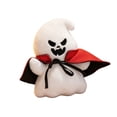 thumbnail image 2 of Aoznliie Halloween Plush Toy, Embroidered Ghost Soft Toy with Hanging Loop, 17.7 inch Cute Stuffed Toy for Party Gift, White, 2 of 7