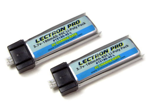 Lectron Pro 3.7 volt 300mAh 35C Lipo Battery 2-Pack for Blade mCP X mCPX2 