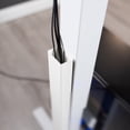 thumbnail image 4 of VIVO White Magnetic Vertical Cable Management Channel, Wire Organizer, 4 of 8