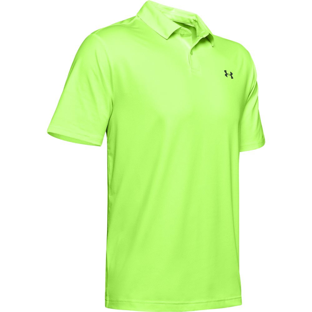NEW Men's Under Armour Golf Performance Polo 2.0 Lime Light Size - Walmart.com