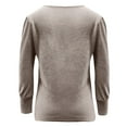 thumbnail image 4 of Sweatshirts For Women Trendy Zip Up Womens Tops Clearance Under $5 Long Sleeve Button Casual Round Neck Sweatshirts, 4 of 4