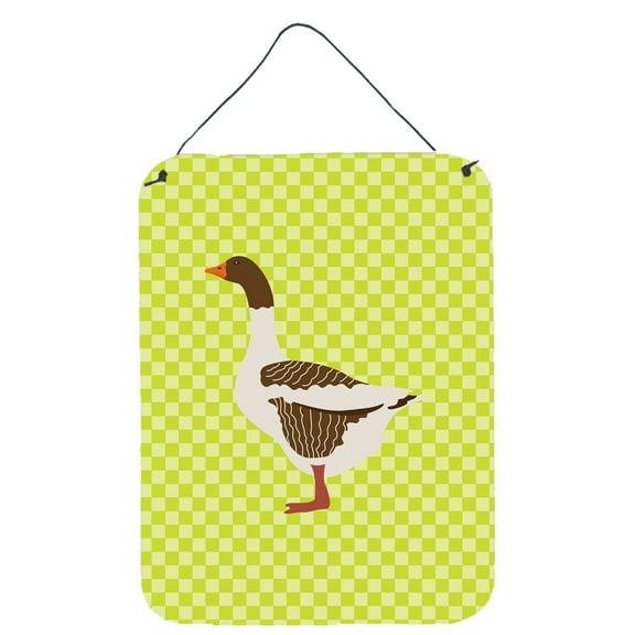 Caroline's Treasures BB7729DS1216 Pomeranian Rogener Goose Green Wall or Door Hanging Prints, 12x16, multicolor