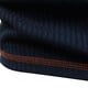 thumbnail image 5 of Ceisia Men's Slim Fit Short Sleeve Henley Neck Rib Knit T-Shirt with Contrast Trim Navy L Gifts, 5 of 8