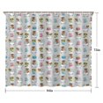 thumbnail image 5 of Gray Highland Cow Bathtub Sunflower Pattern Shower Curtain 84"x72" ,Bathroom Decorative Shower Curtains Set with 12 Hooks,Modern Waterproof Washable Shower Curtain, 5 of 6